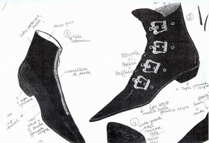 drawing shoes